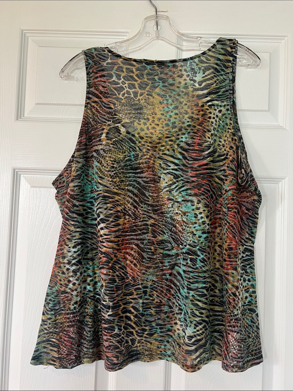 American Rag Multi-Color Animal Print Tank Top - Picture 3 of 4